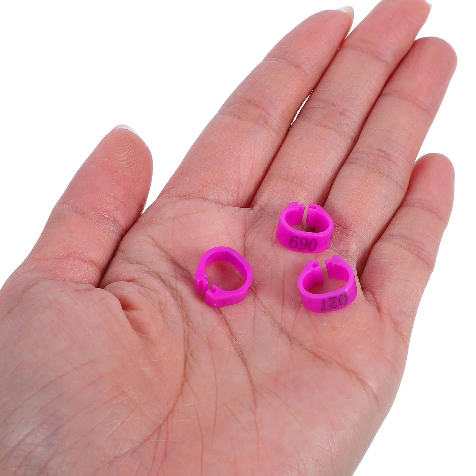 100 Buah Gelang Kaki Merpati Aksesori Ayam Tag Kaki Cincin Cincin Nomor Kaki Burung Merpati Puyuh Bening Dapat Digunakan Kembali Tahan Lama