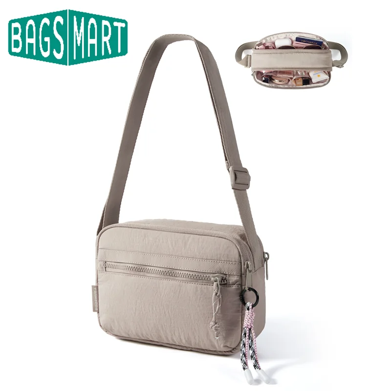 

Сумка-кроссбоди BAGSMART: Маленькая женская сумка через плечо, дорожная сумка, повседневная наплечная сумка-кошелек