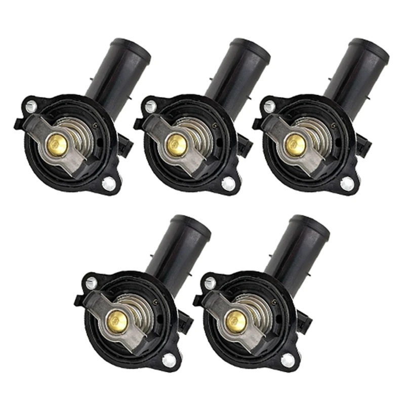 5Pcs Coolant Thermostat Housing For Dodge Durango 5184651AF For Jeep Grand Cherokee Wrangler 3.6L 3.0L 12-17 5184651AG Parts