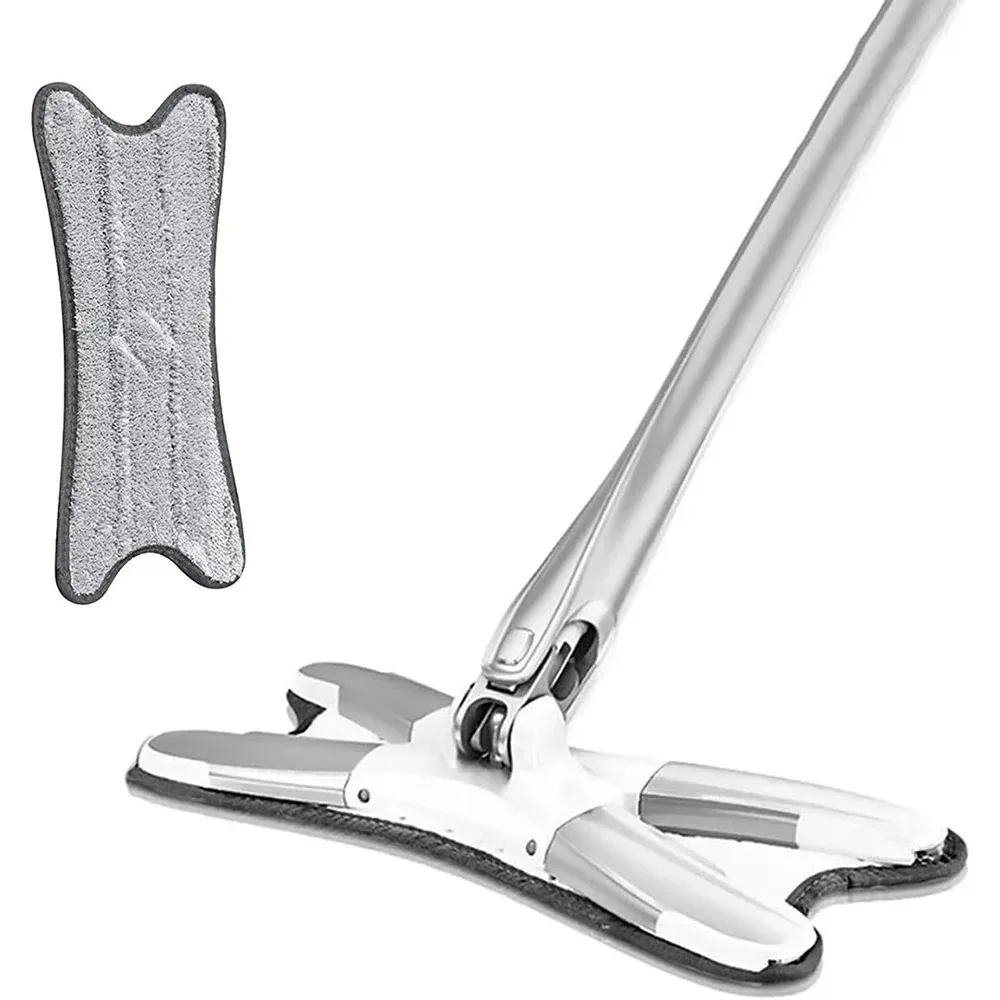 Lazy Mop Super X-type Flat Hand-free Wash Floor Mop for Wood Ceramic Tiles Home 360 Degree Squeeze Mop Home Cleaning Tool