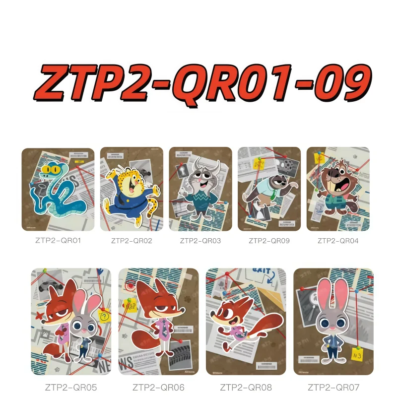 حقيقية Zootopia 2 الثعلب والأرنب المباحث فيلم جمع بطاقة صندوق نيك وايلد ضابط الأرنب البلاتين جمع SSP MP بطاقة