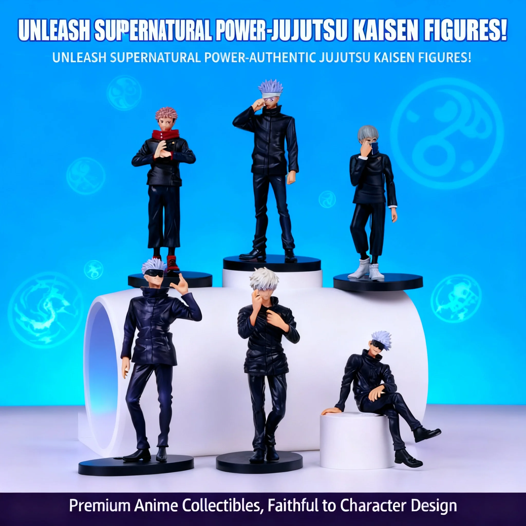 Jujutsu Kaisen Yuji Itadori Satoru Gojo Sukuna Suguru Geto Inumaki Toge Action Figure Toy Doll Model Statue Collectible Display