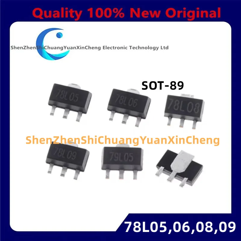 (20piece)100% New 78L05 78L06 78L08 78L09 78L10 78L12 78L15 79L05 SOT-89 Chipset