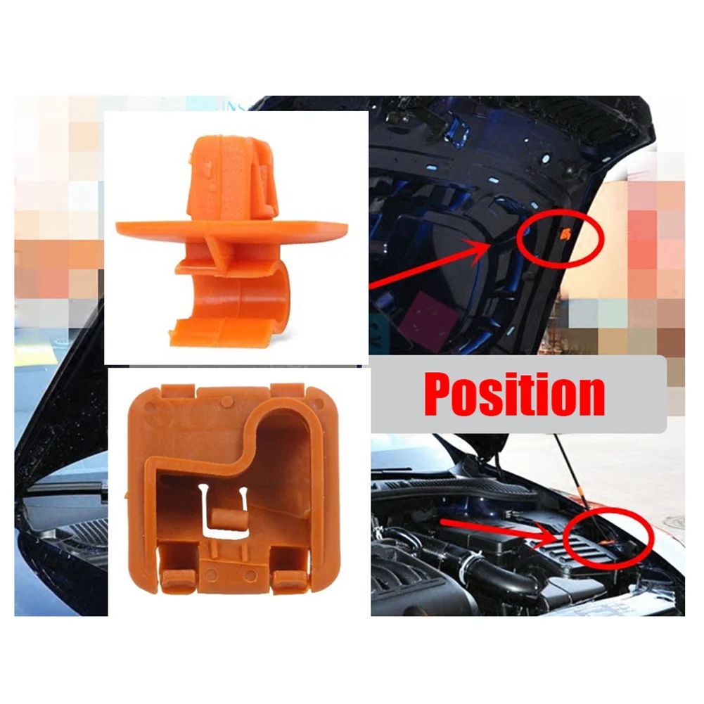 1U0823570A Plastic Car Roomster Hood Bonnet Rod Stay Bracket Buckle Clip for Skoda Fabia Octavia MK2 2004-2012 2013JAS