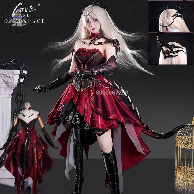 

Game and Deepspace Main Character Cosplay Costume Abyss Dominator Anime Clothes Sexy Dress for Women Love Live Role Play kn.7