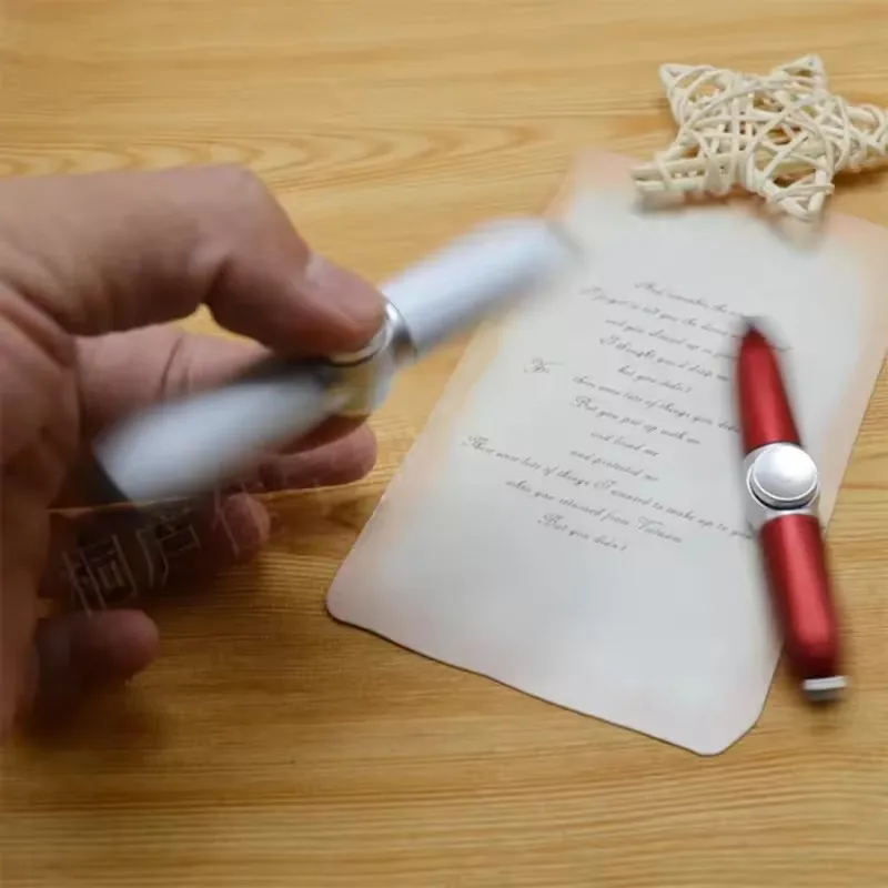 متعددة الوظائف الجيروسكوب أقلام الضغط لعبة الدوران سبينر ضوء تململ لعبة القلم مع الإغاثة الإجهاد Led الكبار إصبع Ballpoi #5