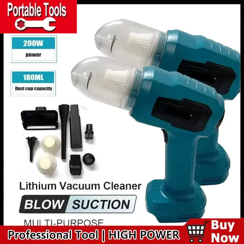 

Многофункциональный беспроводной мини-пылесос для автомобиля Makita, ручной, перезаряжаемый, с аккумулятором 18В