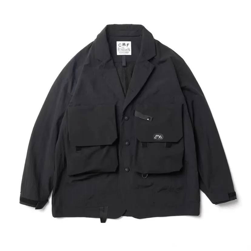 CMF Outdoor Functional Waterproof Multi-Pocket Loose Lapel Japanese Suit Jacket