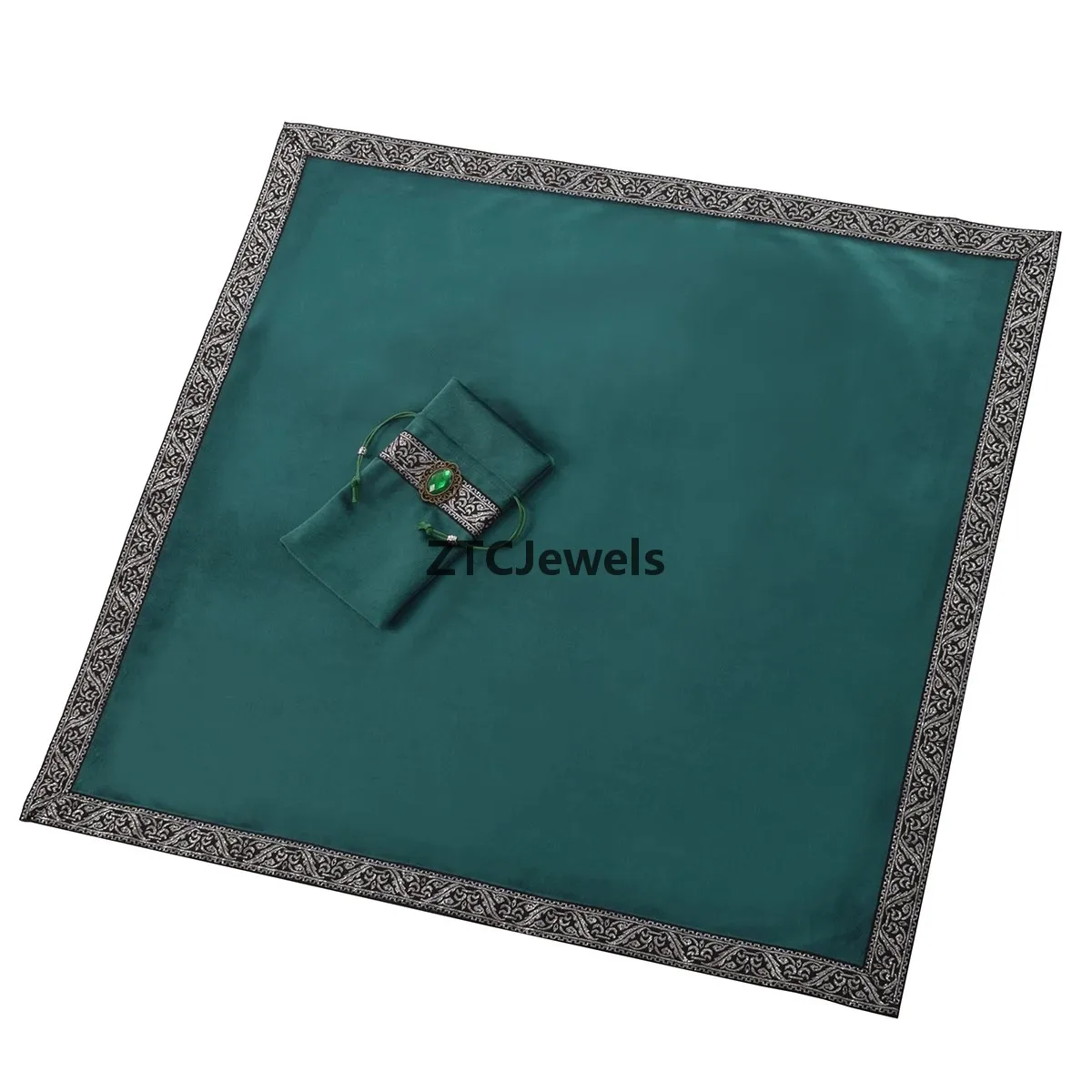 Velvet Tarot Tablecloth with Bag Wicca Divination Altar Cloth Cosplay Fortune Telling Board Game Accessories - view 4