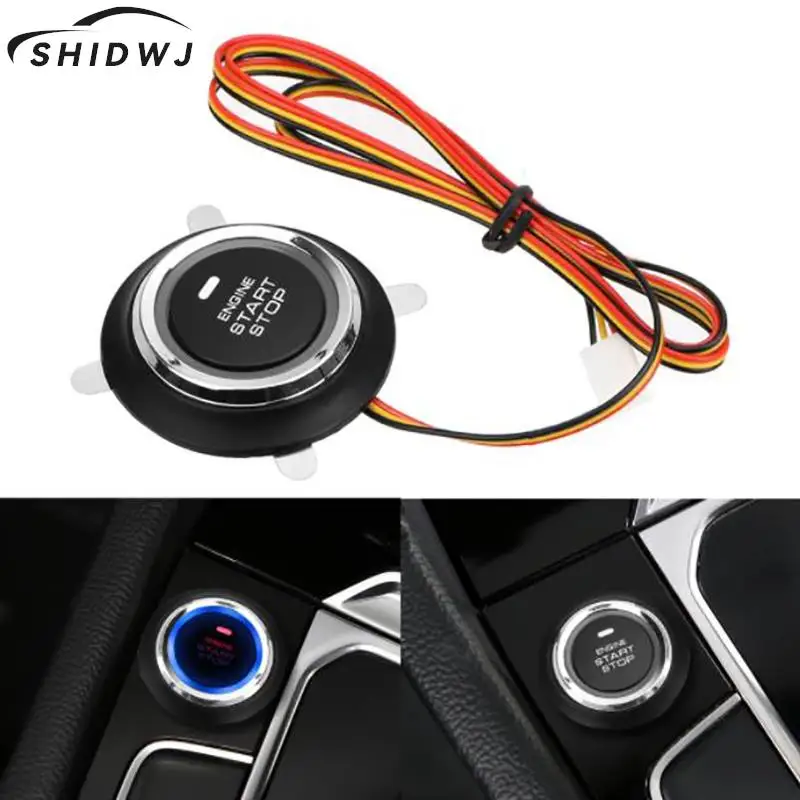 Hot Sale 1 Pc 12V Auto Replacement Car Engine Start Stop Push Button Keyless Entry Ignition Starter Switch