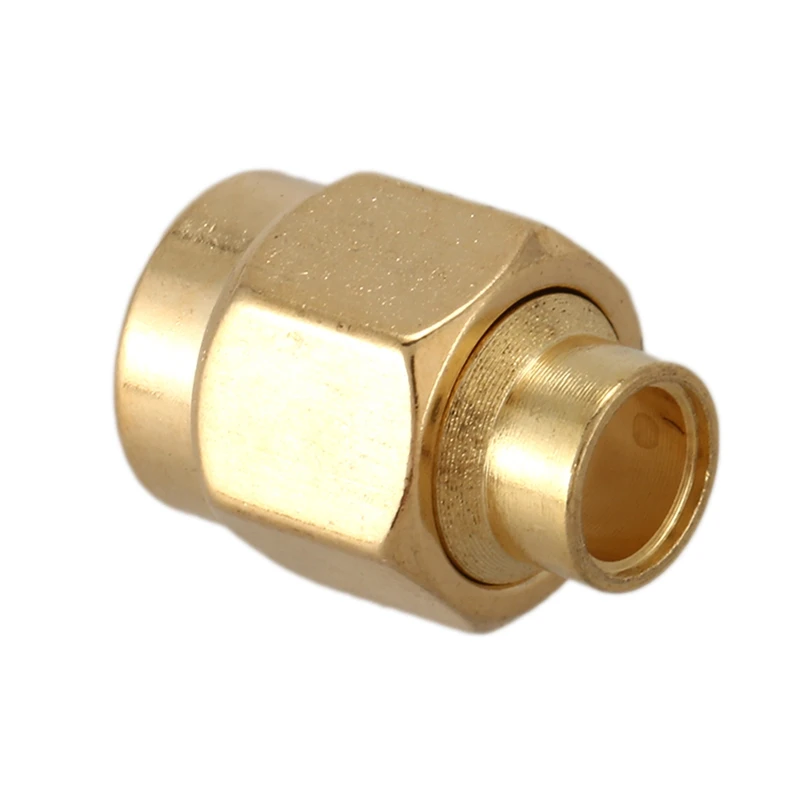 ABYL 10x SMA macho plug solda conector coaxial RF para cabo semi-rígido RG402 0,141 polegadas Ouro