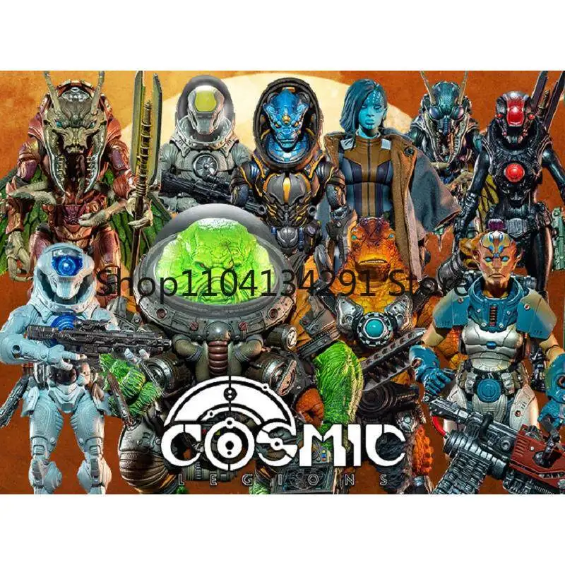 Original quatre chevaliers légion cosmique 7 pouces figurine articulée vague 1 CLW1 gardien Jailer Tega figurine à quatre mains modèle jouet