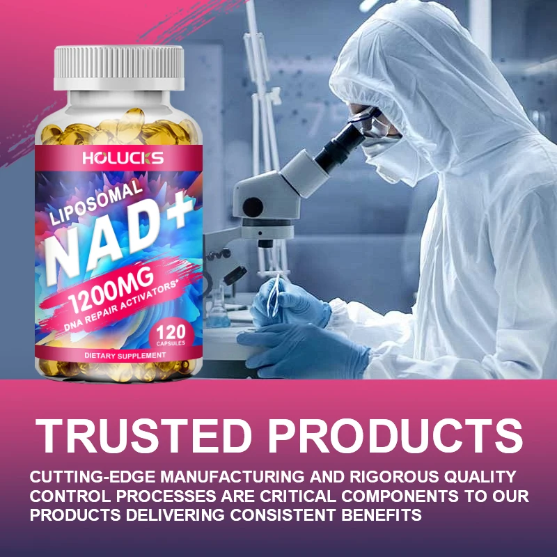 1200mg Liposomal NAD+ Supplement Capsules, Enhanced Absorption, Boosting NAD+, Age Defense, Energy, Metabolic Repair