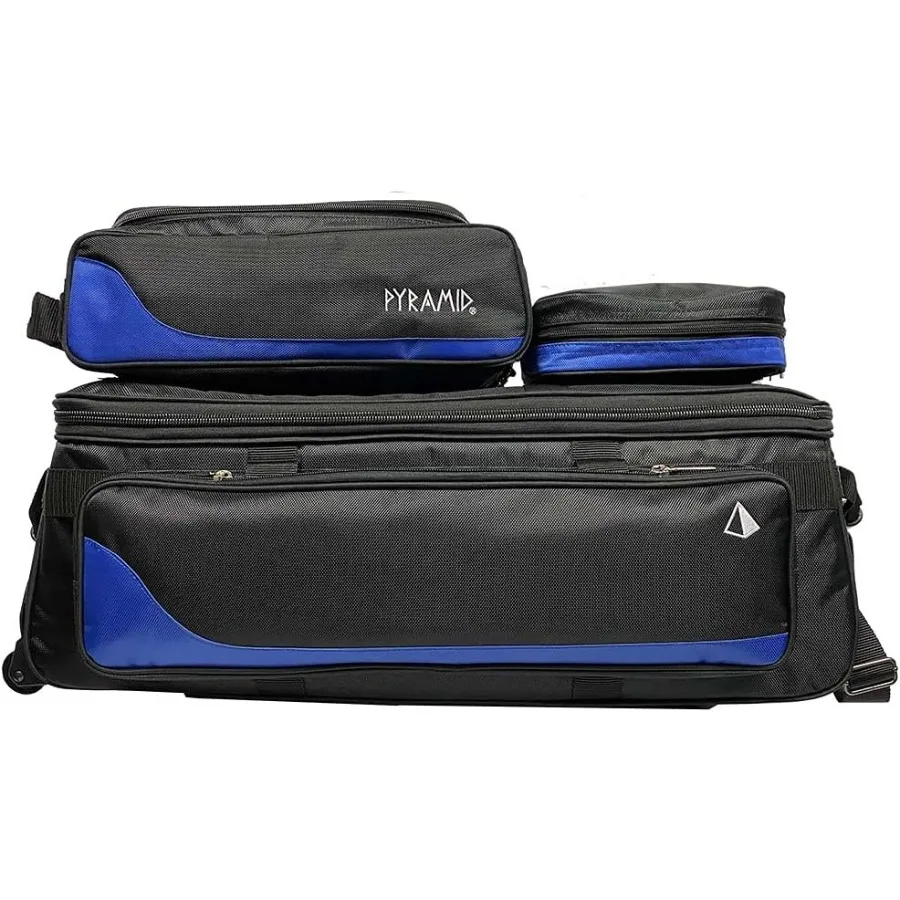 الهرم مسار الثلاثي حمل الأسطوانة بالإضافة إلى حقيبة البولينج مع حقيبة أحذية قابلة للفصل تناسب الرجال الأمريكي حجم 15 ملحق وجيب جانبي Lightw