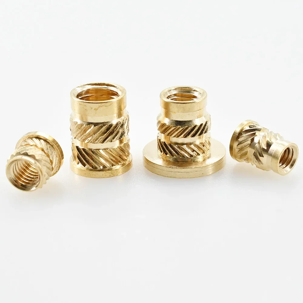 M2 M2.5 M3 M4 M5 M6 M8 Flange Insert Nut Brass Metric Threaded Nutsert Hot Melt Heating Embedded Injection 3D Printer Insertnut