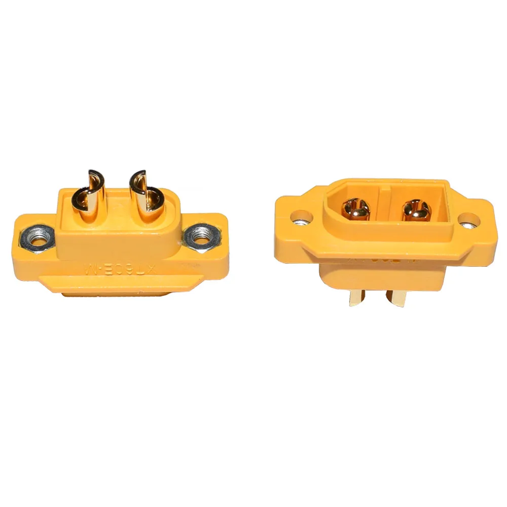 XT60EW M xt60e connector XT60E-M Mountable XT60E Male Plug Connector for RC Models Multicopter XT60EW-M Connector XT60 Panel