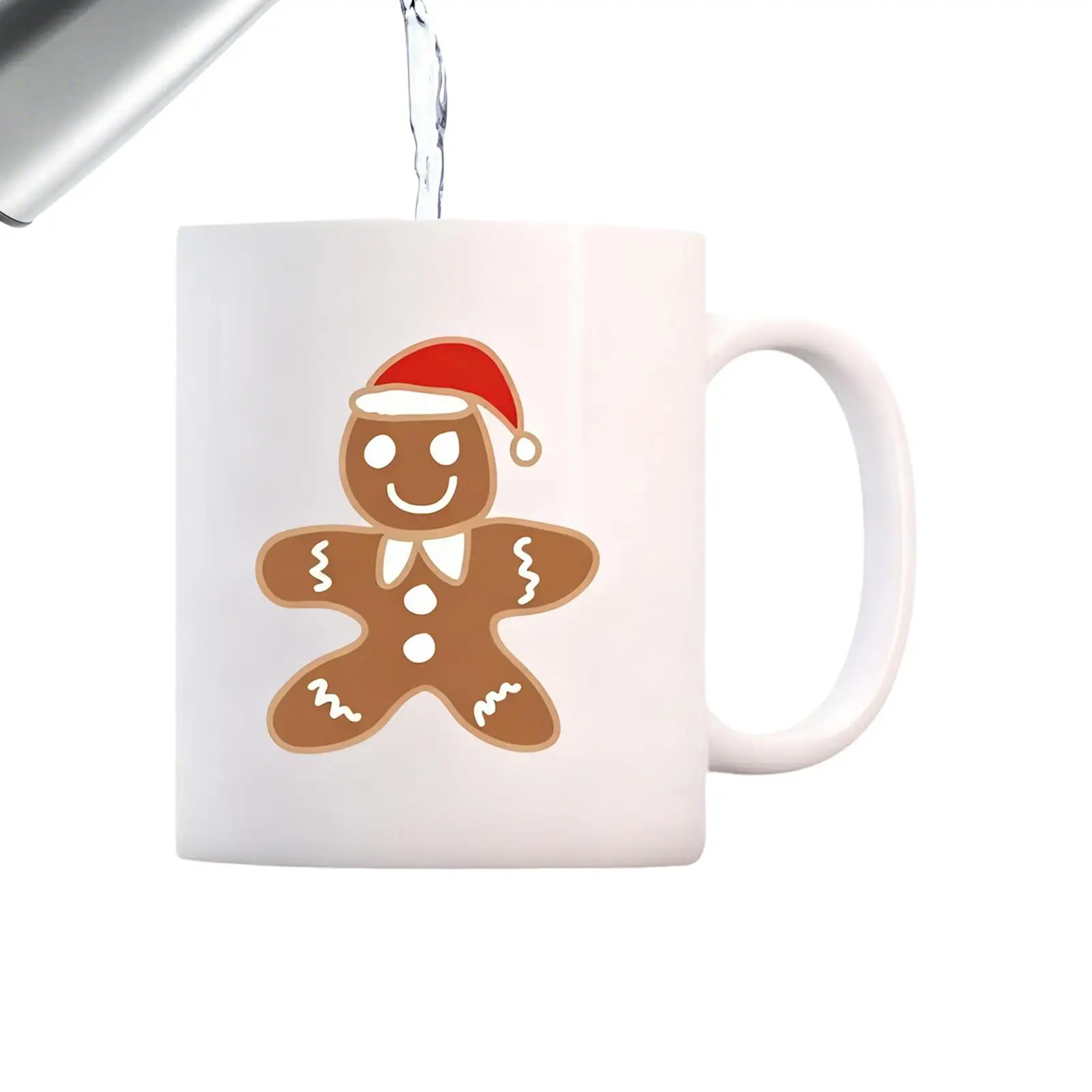 11/15oz Gingerbread Mug Microwave Safe Ceramic Funny Gingerbread Man Christmas Coffee Mug For Hot Chocolate Milk Water Drinks