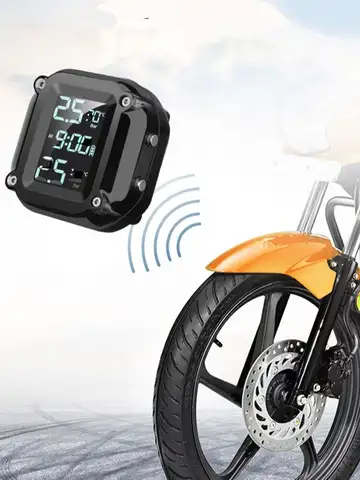M5 Combination Motorcycle Tire Pressure Monitor Digital Display External Motorcycle Wireless Tire Pressure Detector