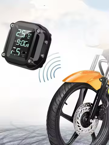 M5 Combination Motorcycle Tire Pressure Monitor Digital Display External Motorcycle Wireless Tire Pressure Detector