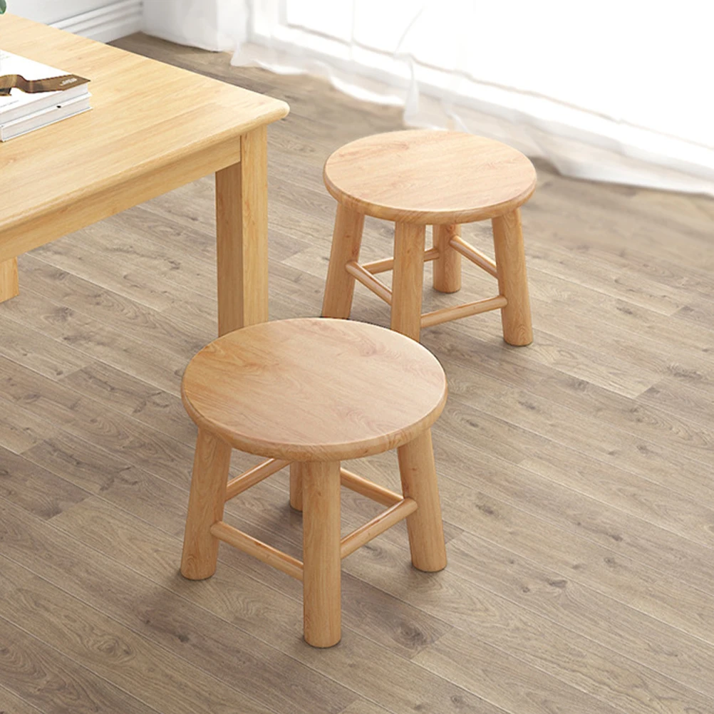 

Wooden Kids Step For Children Short Stools Bathroom Footrest Toddler Bench Mini Stool Home Use Short Stool Wood