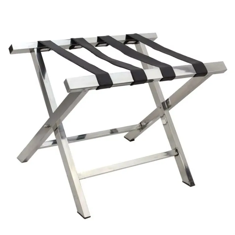 

Chrome Finished Stainless Steel Hotel Luggage Rack