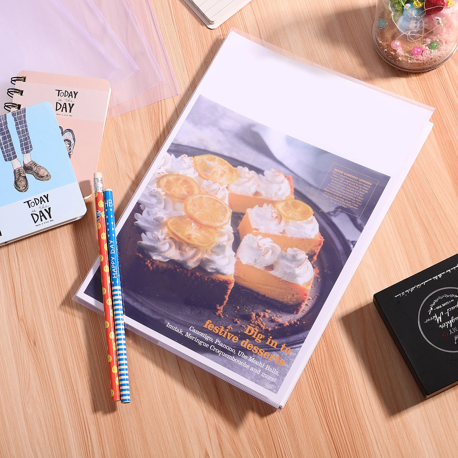 5Pcs Waterproof Book Cover Clear Lightweight Reusable for Textbook Notebook Protection Professional Look Easy to Apply