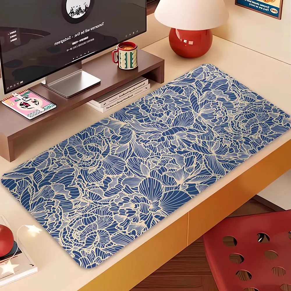Pattern  Large Mouse Pad, Office Pad, Rubber Anti-Slip Retro Style Mouse Pad Desk Pad, Pc Accessories ，Desk Accessories.