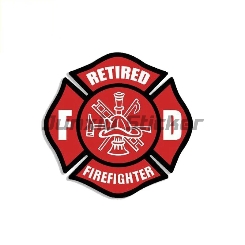 Graffiti Firefighter Car Stickers for Laptop Waterproof Vinyl Material Decoration