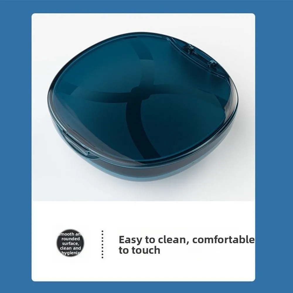 ポータブルルースパウダー収納ボックス大型防塵エアクッションパウダースポンジボックス通気性フリップカバー空箱パウダーパフ用