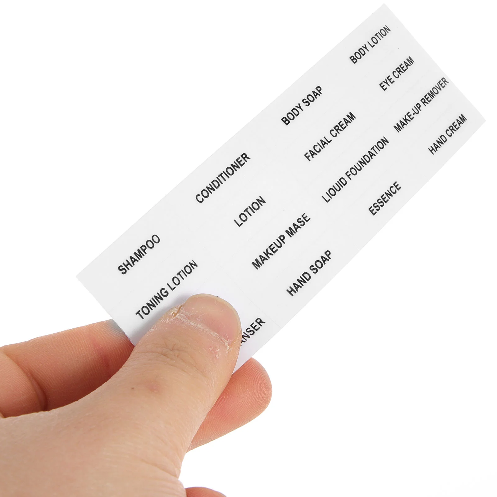 10 Pcs Soap Sorted Stickers Bottle Toiletries Sub-bottle Decals Pvc Self-adhesive Label Cosmetics Travel Labels