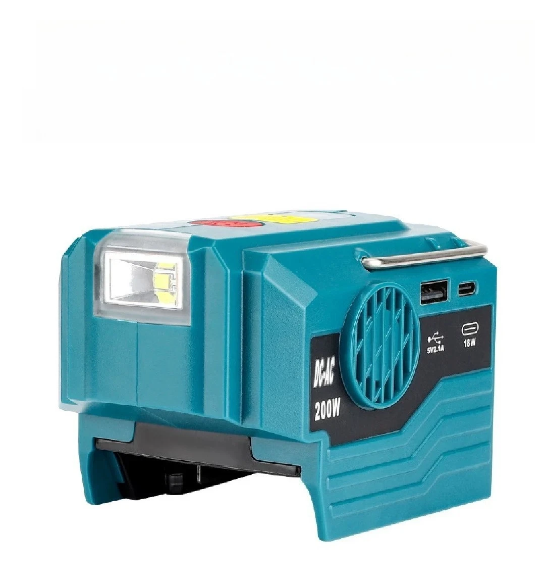 200W Portable Power Inverter Adapter for  20V Battery Car Inverter USB Type-C Outdoor Camping Emergency Charger