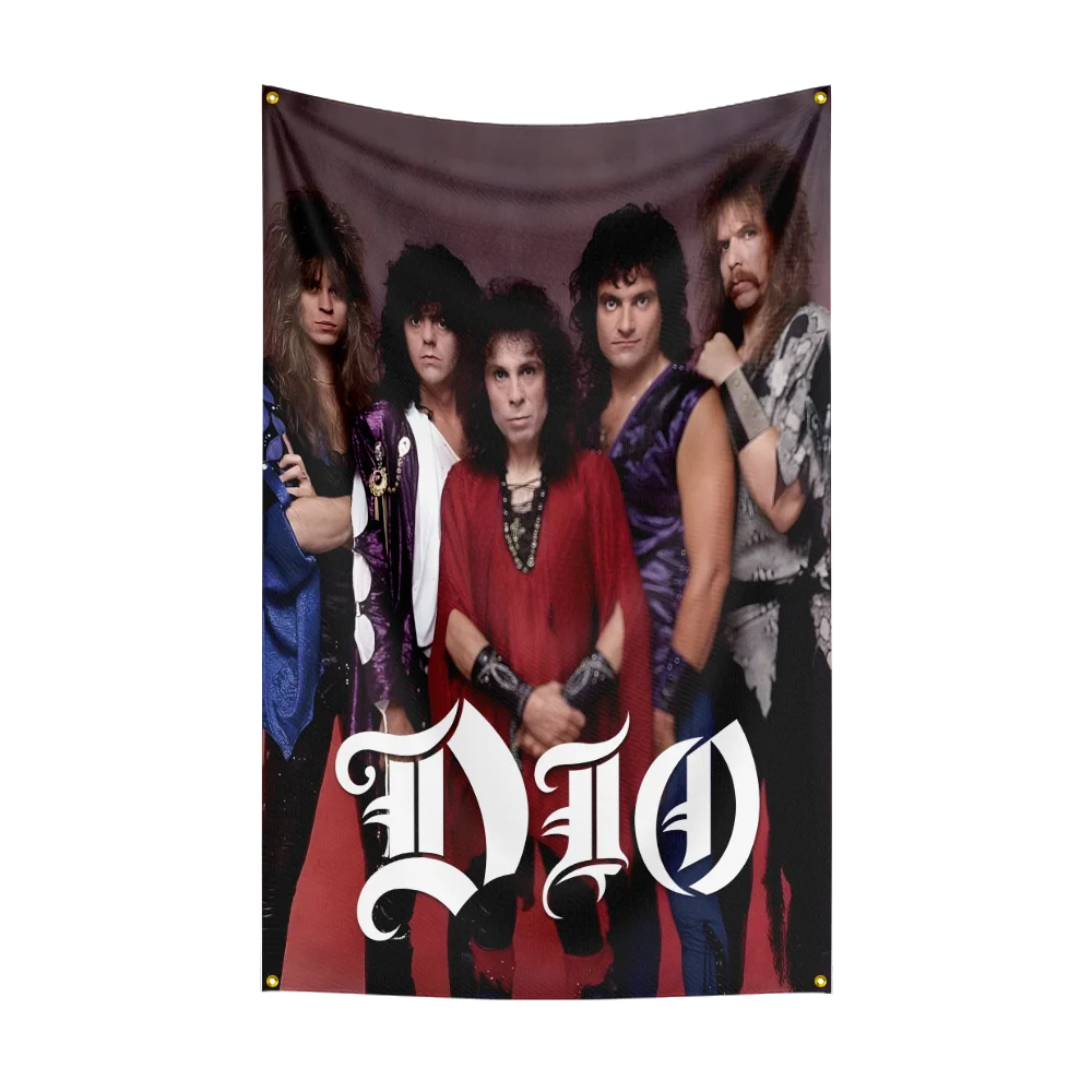 D-D-i-o Band Flag Flags Room Decoration Outdoor Decors Personalized Items Flags For Garage Bedrooms Home Tapestry Flag