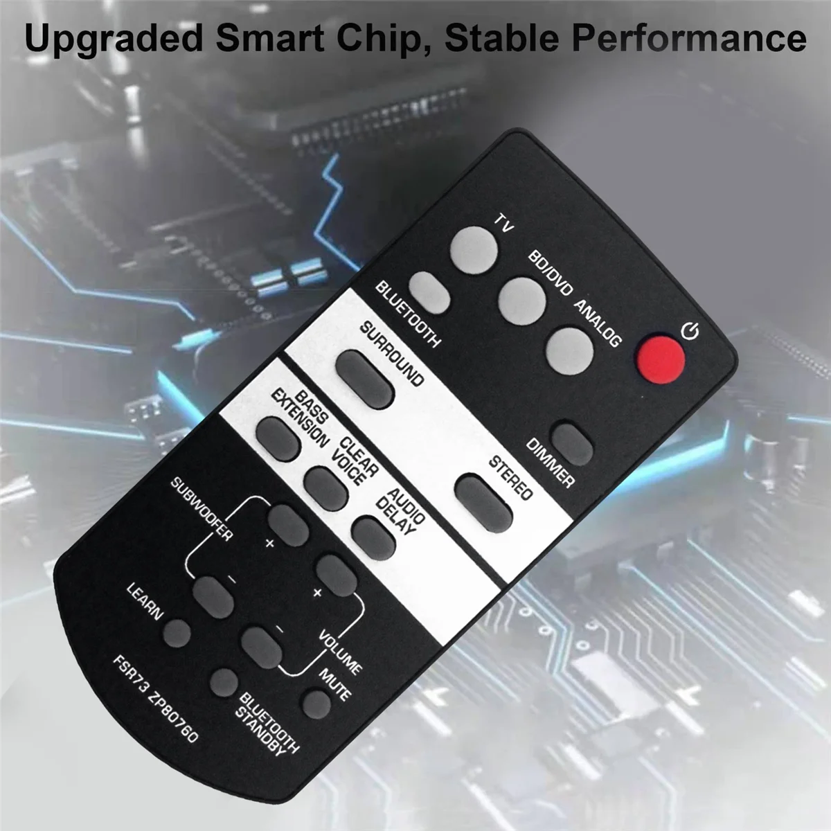 A57G-FSR73 ZP80760 Replace Remote for Yamaha Sound Bar ATS-1050 ATS-1050-R YAS-105 ATS-1050BL SRT-700 ATS1050 ATS1050R YAS105