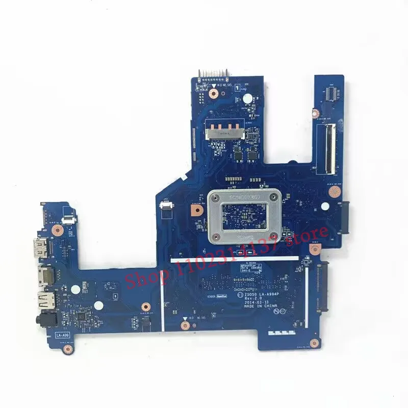 For HP 15-R 764104-001 764104-501 764104-601 765308-501 With SR1W4 N2830 CPU ZSO50 LA-A994P Laptop Motherboard 100% Working Well