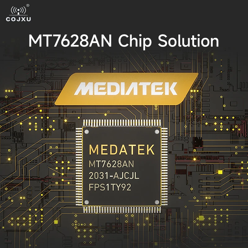 MT7628AN Serieller Port zum WLAN-Wireless-Routing-Modul COJXU E103-W20(7628) unterstützt Openwrt IPEX SPI UART kleines SMD-Modul