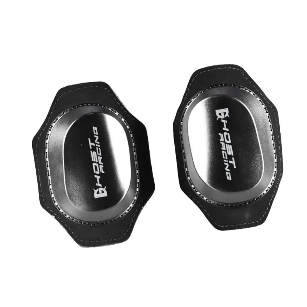 Knee Sliders, Black Protective Kneepad Pucks Bike Pads Protective Guards, Black