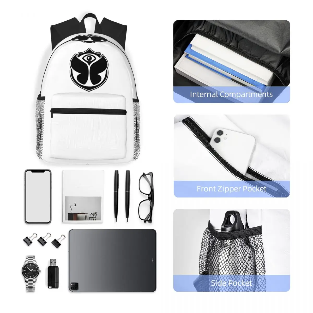 حقيبة ظهر مدرسية للطلاب من رعاة البقر للبالغين من تومورولاند، حقيبة ظهر للمشي لمسافات طويلة والسفر للأولاد والبنات، حقيبة كتب عصرية، حقائب كتف #5