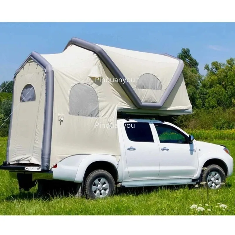 

Rooftop inflatable Tent Provides Spacious Interior truck bed Gentle Tent