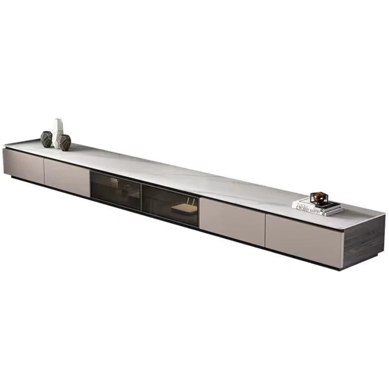 

Solid wood, TV cabinet, minimalist, bright, simple, living room, coffee table, light luxury