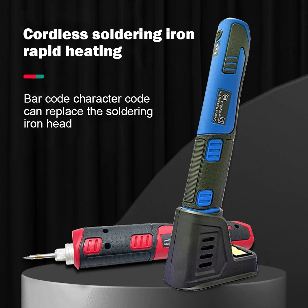 4V Cordless Soldering Iron Kit with 1500mAH Rapid Heat Lithium-Ion Battery Electronic Tin Welder Kit Portable Welding Tool