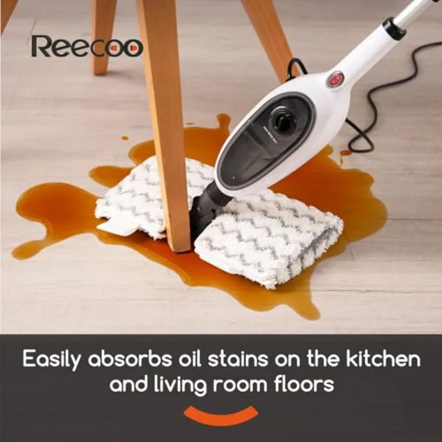 Alat Pel Uap untuk Pembersihan Lantai Desain Lipat Dua Sisi Unik Pemanasan Cepat 15 Detik Pembersih Uap 10in1 untuk Dapur Ruang Tamu