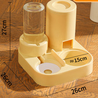 Automatic Cat Feeder And Water Fountain Ceramic Dual Bowl Pet Food Dispenser BPA Free Feeding And Drinking Station For Cats Dogs