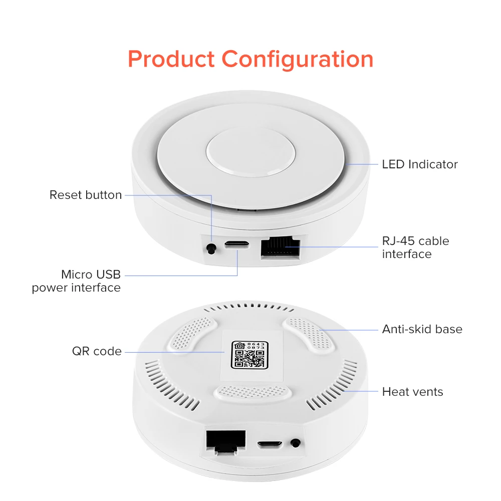 HomeKit ZigBee 3.0 Gateway Hub Smart Home Bridge ZigBee APP Remote Control Works with Google Assistant Alexa Apple Home DC5V