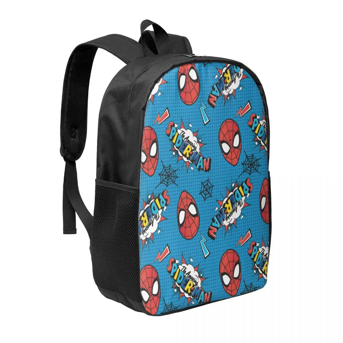 Custom Superhero Backpacks Men Women Basic Bookbag for College School Spider Man Head Bags