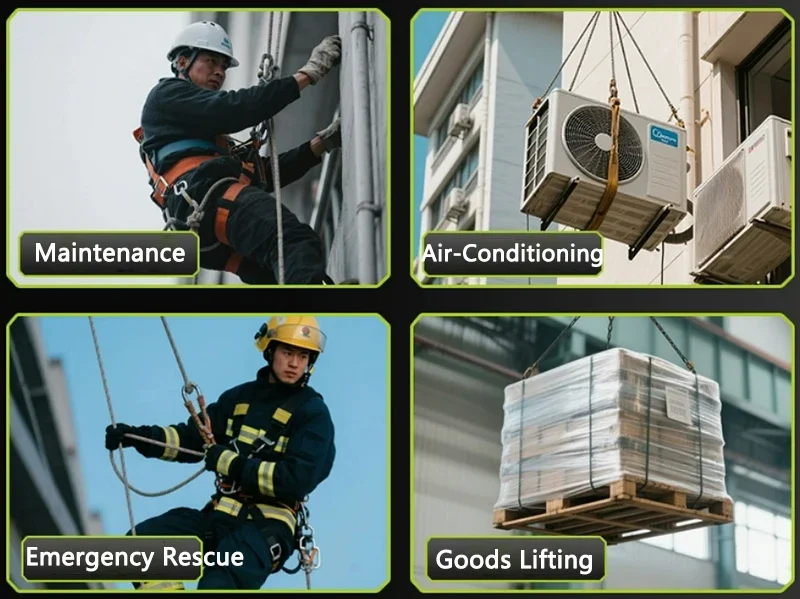 آلة تسلق الحبال الكهربائية بدون فرش عمر البطارية الطويل مكيف الهواء الأثاث رفع رافعة لاسلكية للتحكم عن بعد 300 كجم