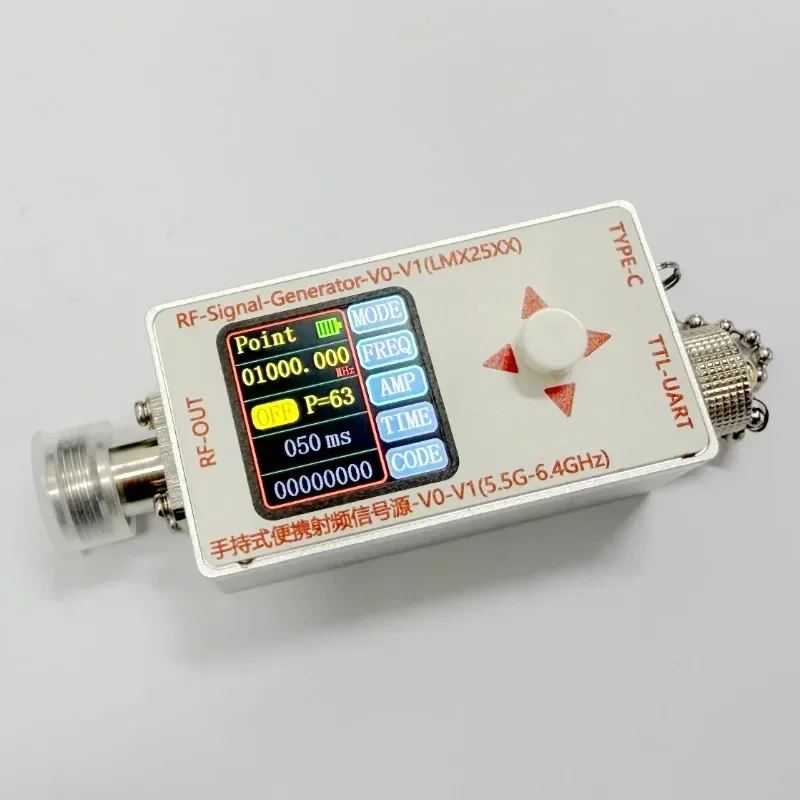 12.5M-6.4GHz RF Signal Source Generator V0-V1 Sweeper, with Modulation, High Frequency Sinusoidal Output