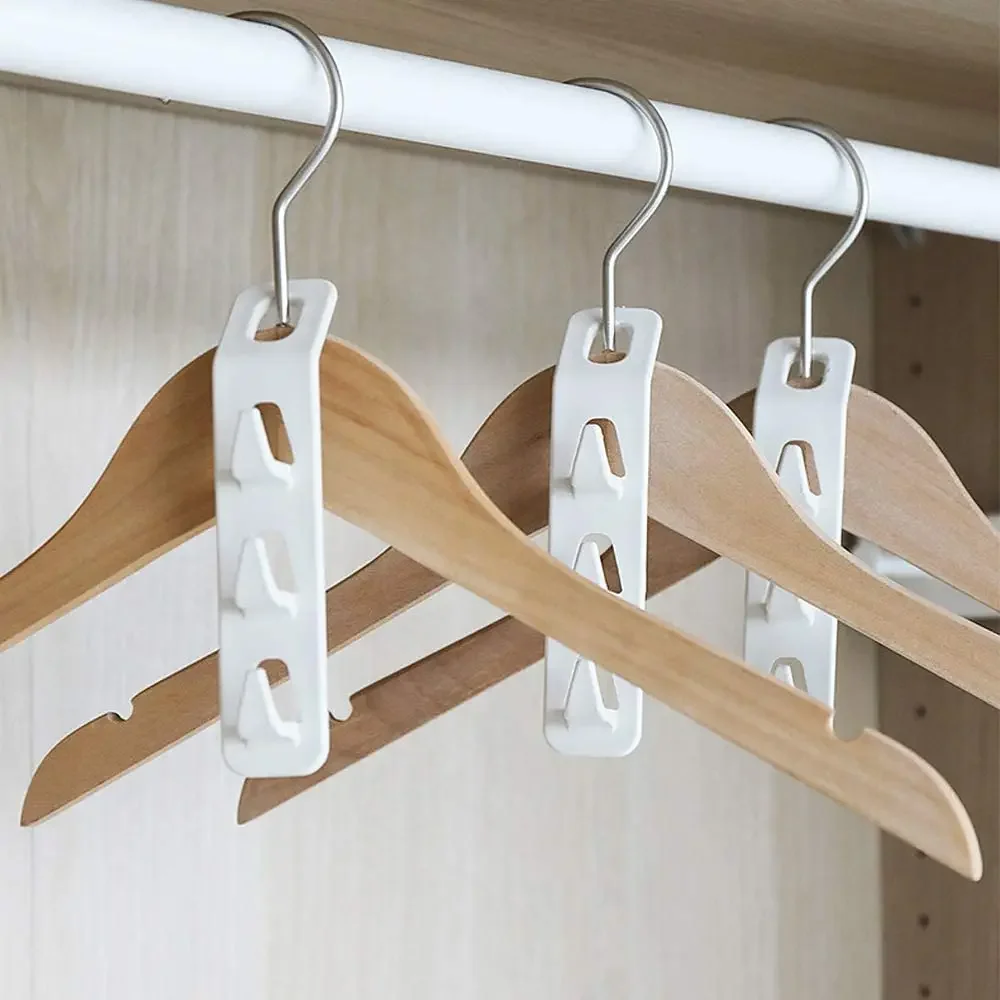 Cascading Clothes Hanger Hooks,Space Saving Series Multi-Function Multi-Layer Cabinet Clothes Connection Storage Clothes Rack