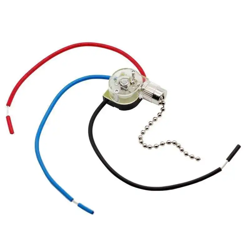 ZE-110 Zing Ear 3-позиционный переключатель потолочного вентилятора с цепным переключателем