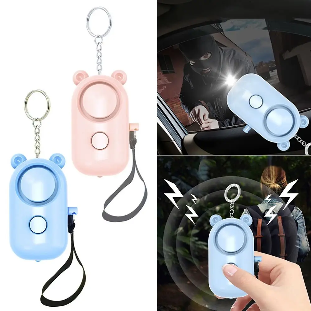 Girl Charging Alarms Emergency 130 DB Keychain Security Protect Alert Personal Safety Self Defense Alarm