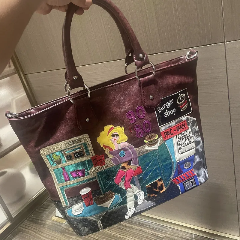 حقيبة صغيرة بتصميم متخصص للنساء 2025 حقيبة يد نسائية جديدة مطرزة بسعة كبيرة حقيبة يد خفيفة الوزن عبر الجسم